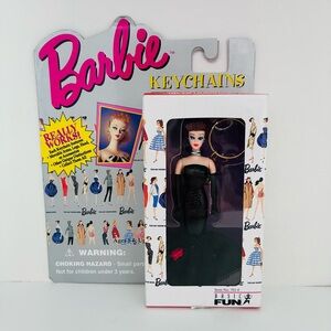NWT BARBIE Brunette Solo in the Spotlight KeyChain ‘95 Moveable Head Arms Legs